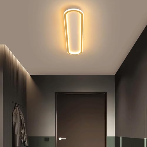 Plafonnier linéaire LED au design aluminium noir moderne