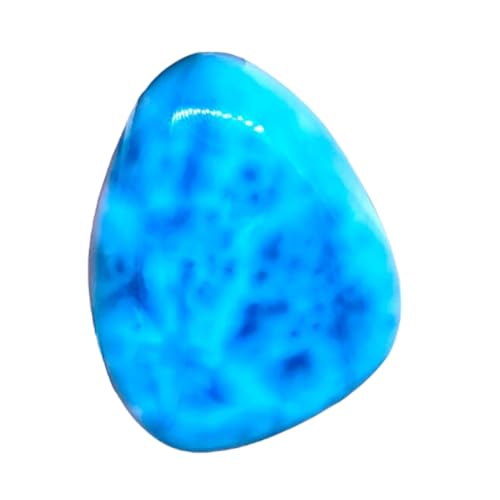 Larimar naturel en cabochon pour remplacer une pierre ou réparer un collier