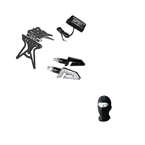 ESCRIZIONE E CARATTERISTICHE PRODOTTO: 1° PORTATARGA: - Il portatarga è universale e può essere adattato a tutte le moto (anche con qualche modifica) - Attacco sottocodone piatto - Finitura a polvere epossidica - Regolazione altezza, larghezza ed inclinazione - Regolazione escursione frecce - Predisposizione luce targa - Dimensioni: Dimensioni: Altezza 270 mm - Larghezza 190 mm - Profondità 35 mm - colore nero 2° LUCE TARGA A4 LED BIANCO : - Led di lunghissima durata - bas