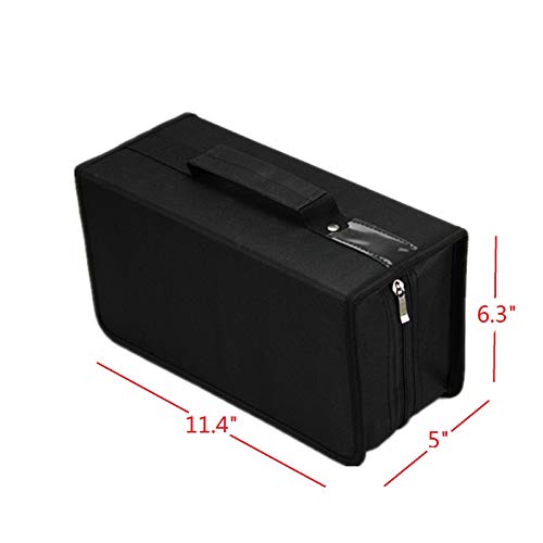 Penlonda Cd/Dvd Case Holder Organizer Wallet Sleeves Booklet Binder,Storage 168 Capacity Disc(Black) #TOP1