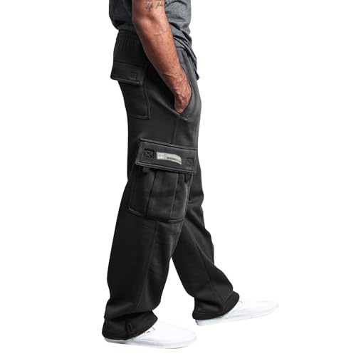 Pantalones De Trabajo Hombre Anchos Trekking Pantalon Tacticos Senderismo Tallas Grandes Pantalón con Bolsillos Militar Ropa De Caza para Hombre Ofertas Flash del Dia Negro 4XL