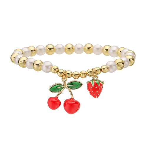 Elegant Fruit Handmade Beaded Jewelry Unique Statement Suitable for Daily Use and Festive Gatherings Colorful Beaded Jewelry