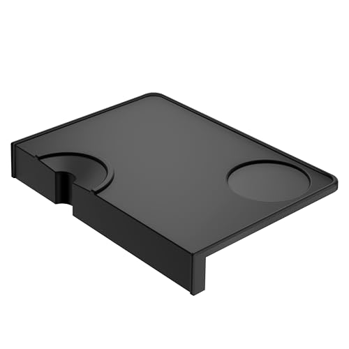 APTSPADE Silicone Coffee Tamper Mat with Corner Edge Support Espresso Tamping Pad for Portafilter Non-Slip Barista Countertop Protector Food Grade Silicone Coffee Accessories 21 x 15 cm