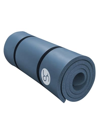 RYTMAT Yogamatta sportmatta 195 × 61 × 2 cm NBR träningsmatta extra tjock träningsmatta halkfri för yoga gym pilates med väska