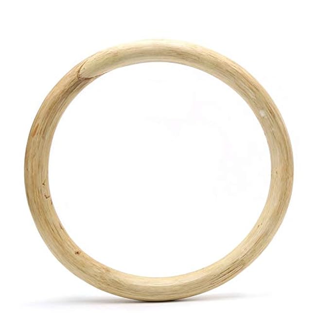 OAREA Kung Fu Ring for Hand Wrist Strength Training Traditional Martial Arts Wooden Dummy Wing Chun Rattan Ring