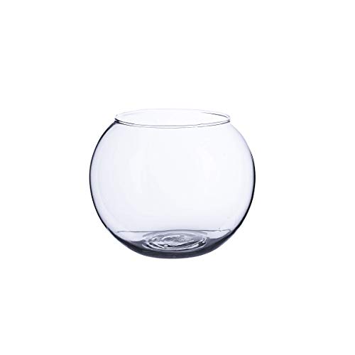 Wgv Tea Light Votive Candle Holder Vase Bulk, Width 3", Height 2.5", 6.25 Oz., Clear Small Bowl Glass Vase, Floral Container, Tiny Planter Terrarium, Dessert Vase, 6 Pieces #TOP24