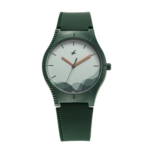 Fastrack Tees Wanderlust Quartz Analog Green Dial Silicone Strap Watch for Girls-68022PP08W (B0CWLHY99M) Amazon Price History, Amazon Price Tracker
