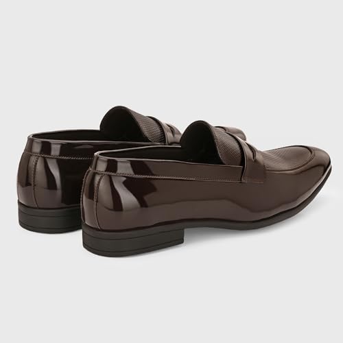 Image of Centrino Mens Formal Shoes |Slip on Design with Cushioned Insole for Comfort |Craftsmanship for All-Day Elegance (9753)