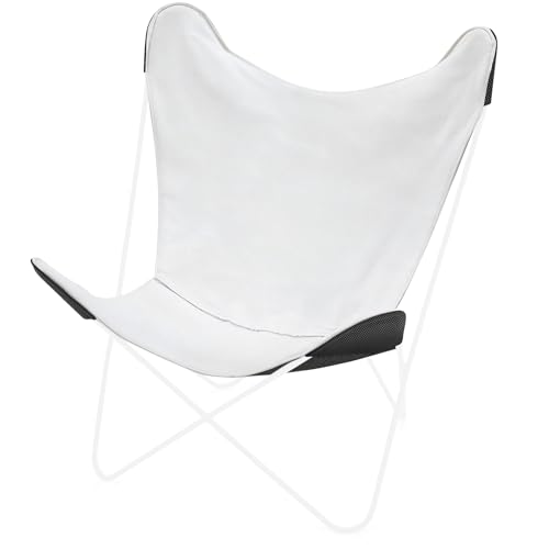 ADXTPB Butterfly Chair Replacement Cover Waterproof Relaxing Butterfly Chairs Covers for Indoor or Outdoor Olefin Cover ONLY (White)