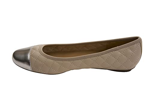 Image of VANELi Womens Serene Quilted Slip On Ballet Flats Casual