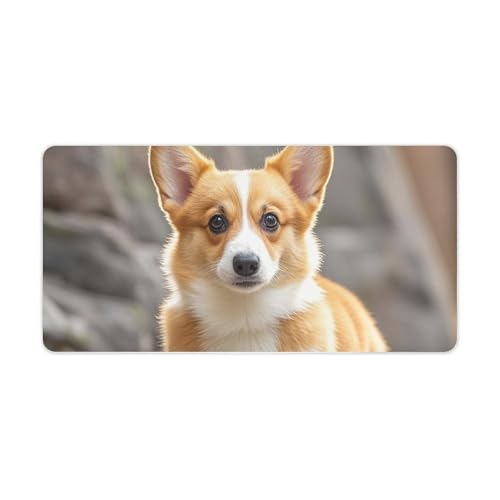 Tapis de souris de jeu antidérapant 30,5 x 61 cm pour glisse précise