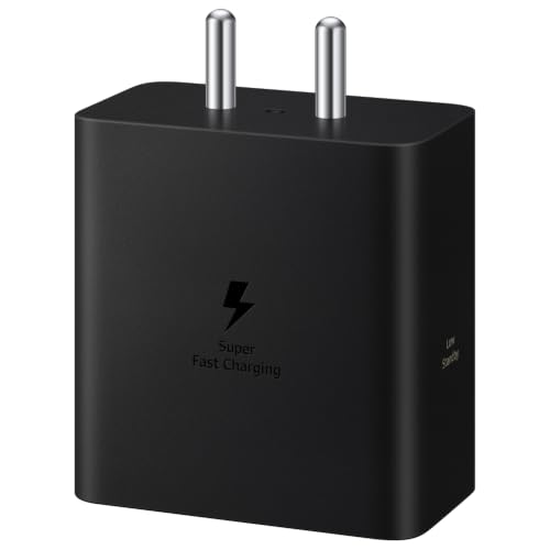 Image of Samsung Original 60W Power Adapter (Black), GaN Fast Charging, USB Power Delivery 3.1, Universal Compatibility (Without Cable)