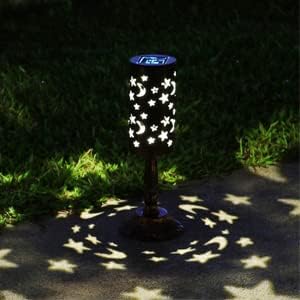 2 Pcs,Solar Lights Retro Candlestick Solar Table lamp for Indoor Outdoor Home Antique Table lamp,Solar Powered Lights Garden Yard Art Decor