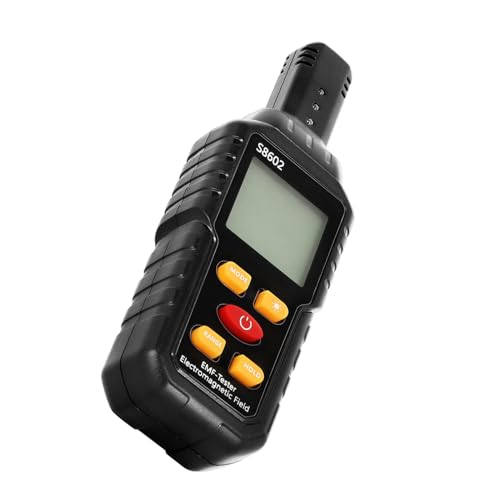 Electric Radiation Detector 3-in-1 EMF Meter for Electromagnetic/Electric Field & Ambient Temp 3-1/2 Digit LCD Display