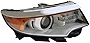 LOYALHEARTDY For 2011 2012 2013 2014Ford Edge SE SEL Limited Halogen Headlights Assembly with Bulb Right Side Headlights OE Replacement Headlamp Clear Lens Headlight - Passenger Side Headlight Only