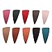 Lurrose 10pcs Snap Hair Clips, Triangle Shape Hair Pins Non- Slip Metal Hair Barrettes Hair Accessories for Women Girls (Random Color)