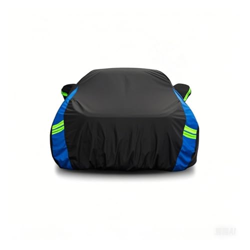 ZYLOTIC Outdoor car Cover, Blue Black Style, Waterproof Guard