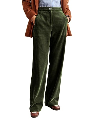 LifeShe Women Corduroy Pants Elastic Waisted Straight Leg Pant Casual Stretchy Baggy Boyfriend Long Trousers