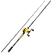 Sougayilang Baitcasting Fishing Combos, Carbon&Glass Fiber Composite 2 Piece Fishing Rods with Casting Reel- 6'0