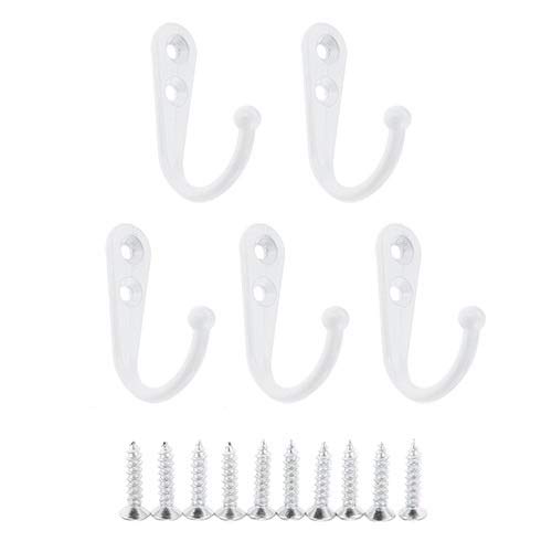 Liozdmd D Liozdm Home Furnishings 5Pcs Single Prong Hook Wall Mounte Cloth Hanger For Coats Hats Towels Keys Clothes Oor Home Ecor W/Screws(D)