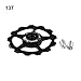 Road for Bike Rear Derailleur Pulley Set 1017T with Ceramic Bearings, Aluminum Alloy Wheels for 10 Speed Compatible with Mountain(13T)