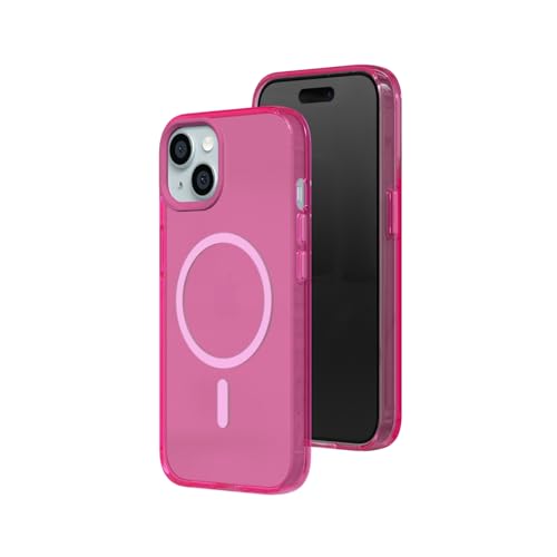 Coque MagSafe iPhone 15 rose pour protéger votre téléphone en voyage
