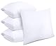 Utopia Bedding wasserdichte Kissenbezüge 80 x 80 cm - 4er-Pack - Kissenschoner Mit Reißverschluss - Anti-Bettkäfer-Kissenbezüge