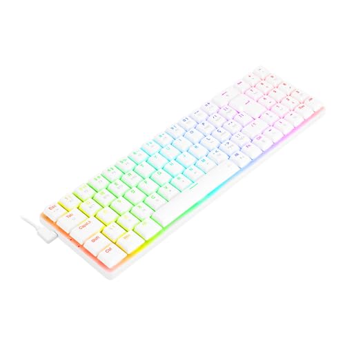 Teclado Mecanico Gamer Redragon Ashe Pro, RBG, Wireless, Switch Marrom - K626P-KBS-W (PT-BROWN) - Br
