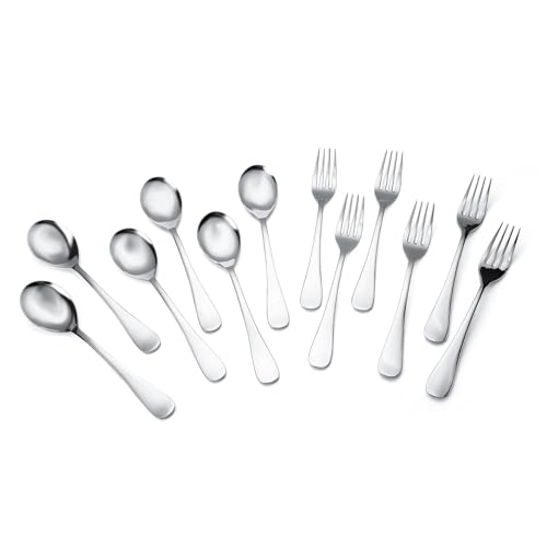 Image of Stainless Steel 16pcs Lexuz Cutlery Set Classy Flatware Deisings to Enhance Elegance of Your Dining Room,4 Tea Spoons,4 Baby Spoon,4 Dessert Spoons,4 Dessert Forck,1cutlery Hanging Stand
