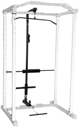 HulkFit Version 2 LAT Pulldown and Low Row Handlebar Tower Attachment Accessory for Pro Series Power Cage, Black