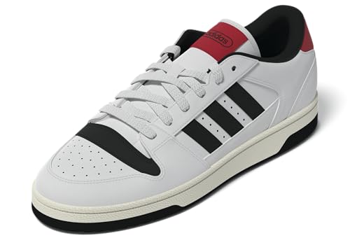 adidas Unisex Break Start Sneaker, White/Black/Collegiate Red, 9 US Men