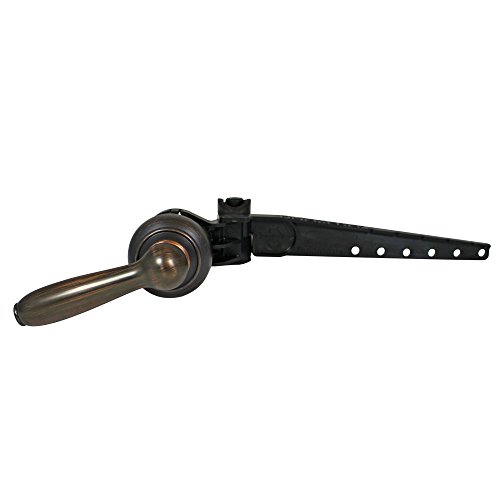 Fluidmaster 693 Universal Premium Toilet Tank Lever In Oil Rubbed Bronze, Traditional Toilet Handle With Adjustable Arm