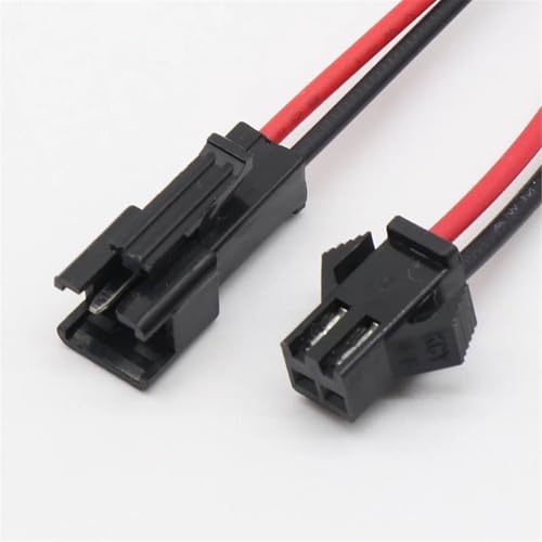 Conector JST SM de 2 pines macho a hembra de 15 cm para cableado de tiras LED 4