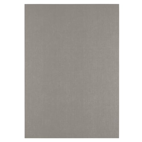 Florence Cartulina de Lino A4 Gris - 10 Hojas Concrete de 250 g - Folios de Colores para Scrapbook, Tarjetas, Invitactiones de Boda y Manualidades