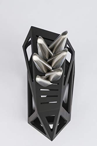 Edge Of Belgravia Black Diamond Kitchen Knife Block Holder | Knives Not Included - Match With Edge Of Belgravia Knives Only #TOP5