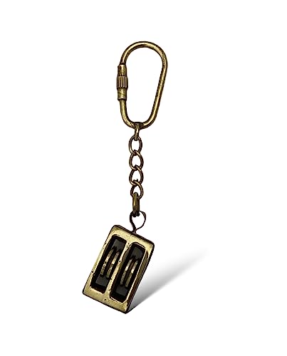 Image of Metal Vintage Bike Keychain Gold for Bag, Chhalla, Home, Backpack - Antique and Unique Design, Pack of 1