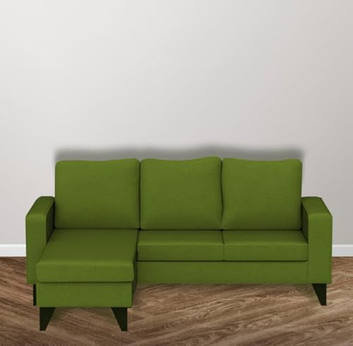 Image of The MM Furniture store Premium Fabric Sofa - Olive (4 Seater - LHS)