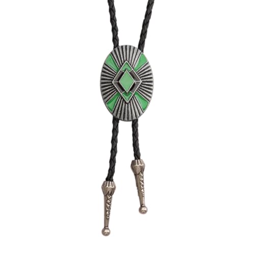 Image of GelConnie Bolo Ties for Men Women Western Cowboy Tie Mens Western Necklace Leather Necktie Gold Bolero Tie Cowboy Necklace