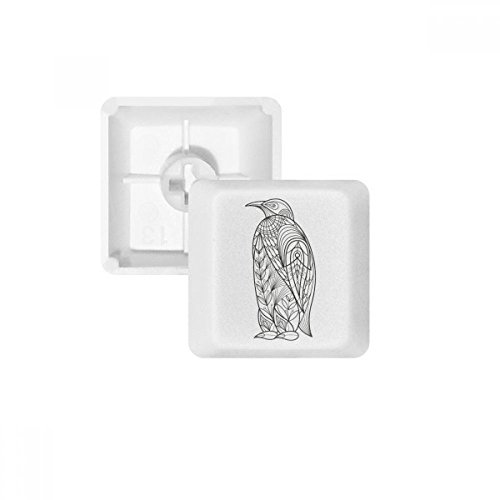 Keycaps PBT oiseau multicolore et touches de clavier mécanique blanc R4 sans marquage