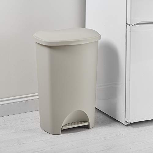 Addis Everyday Family Pedal Bin, 50 Litre, Mushroom