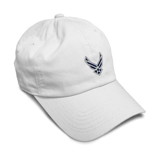 Image of Speedy Pros Soft Baseball Hat Embroidered Dad Hat Air Force Emblem Embroidery Men & Ladies Baseball Cap Cotton
