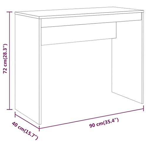 Bureau d'étude gain de place 90x40 cm pour ranger un ordinateur portable - 4