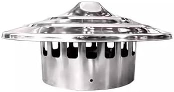 Stainless Steel Chimney Cap - Weatherproof Rain Cover for 60mm (2.4") Flue Pipe, Wood Stove, Outdoor Ventilation, Durable & Rust-Resistant, Easy Installation