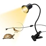 100 Watt Keramikfassung Wärmelampe, E27 Schildkröten Wärmelampe Terrarium Klemmbare uv birne, Rotlichtlampen wärmelampen, Zubehör für Reptilien & Pflanzenwachstum(ohne Glühbirne)