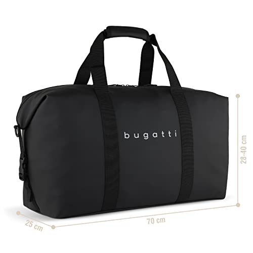 bugatti Rina Weekender Black sac de voyage haut de gamme aux finitions soignées et design épuré