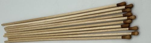 Silver Nitrate Caustic Wooden Sticks 6" Long Applicator Individual Use Sticks (10)