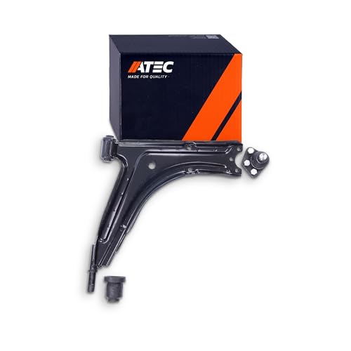 ATEC Germany 1x Brazo de control del eje delantero, frente a ambos lados se ajusta con rótula y cojinete compatible con VW JETTA I (16), SCIROCCO (53)(53B), CADDY I (14), GOLF 1 (17) (155)