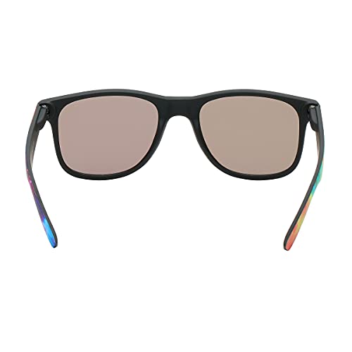 Piranha Avant Retro Sunglasses for Men and Women with Tie Dye Patterned Frames and Blue Mirror Lenses4