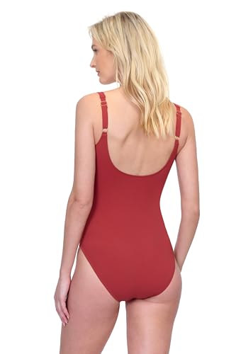 Gottex Day Dreamer Women’s Solid Square Neck One Piece Swimsuit with Soft Cups Full Front Lined and Adjustable Straps3