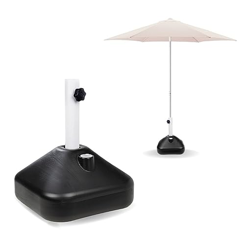 Base Plástica Oca Guarda-sol Ombrelone com Adaptador Preta